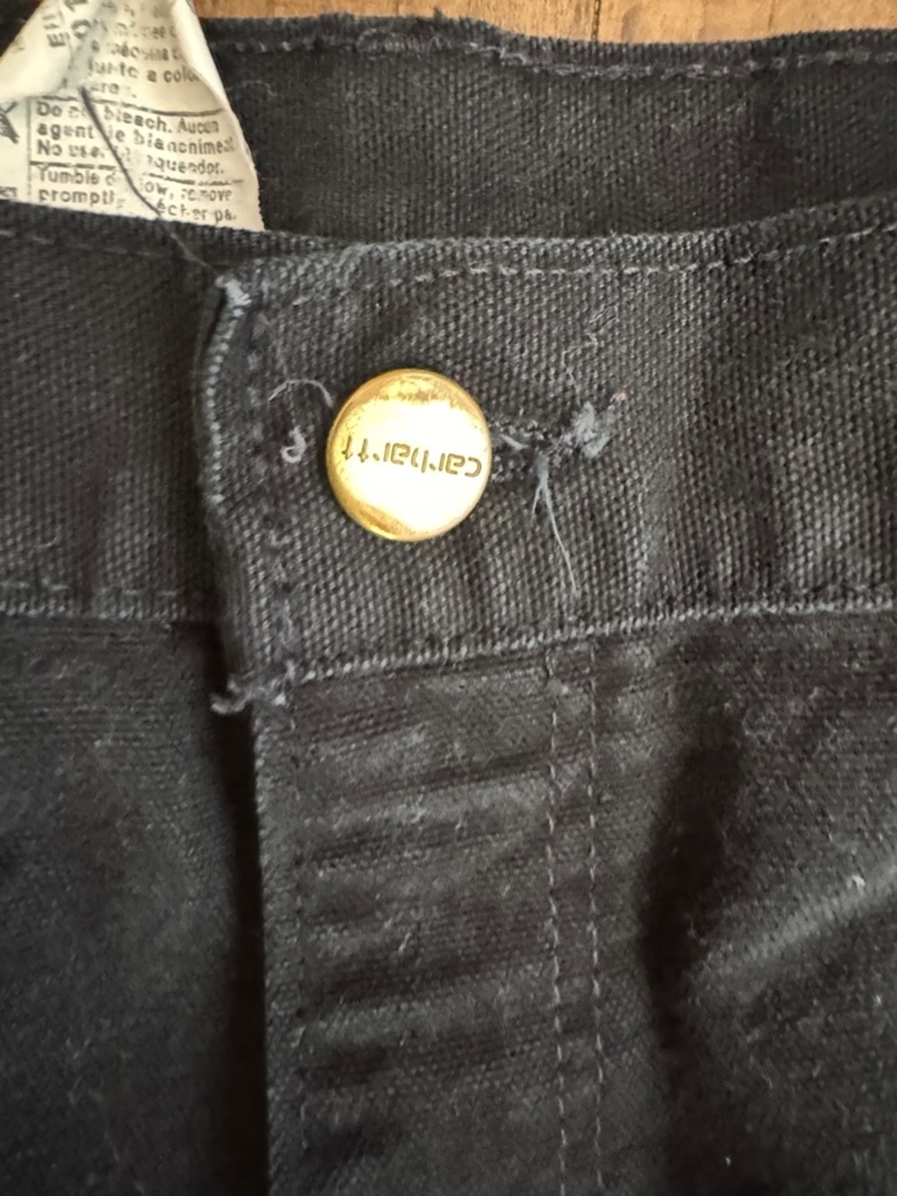 Carhartt B01 14800 Double Knee USA 36x34 Black - Picture 3 of 16
